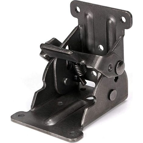 1 Pcs Charnière Pliable Autobloquante 90, Support Pliant, Verrouillage Extension Table Support d'Étagère Pliable en Tôle d'Acier pour Table de Travail (1/5)