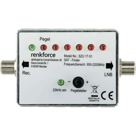 Professioneller Satellitenfinder A239682 – Hochauflösende Präzision, kompatibel mit Satellitenschüsseln, inklusive verstellbarer Halterung