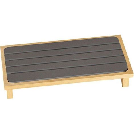 Tapis absorbant de comptoir, bac de récupération d'eau pour lavabo, gris foncé (1/5)