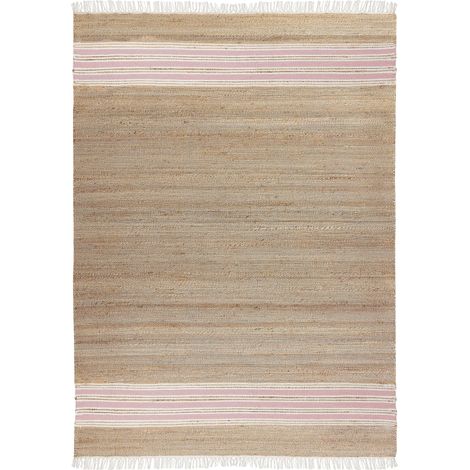 Rug MIRZA Pastel Pink 160 x 230 cm Jute (1/5)