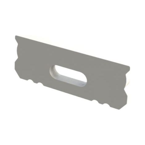 AL12-GLS1-LW-EC-O: Tappo terminale GLS1 bianco con foro