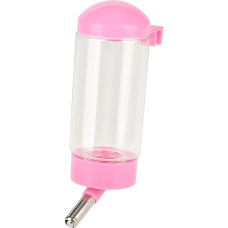 MINKUROW Alimentador Automático De Mascotas Para Gatos Perros Colgando Botella De Agua Para Mascotas Portátil A Prueba De Fugas Botella De Agua Automática Para Mascotas Boquilla De Bola (Rosa) (1/5)