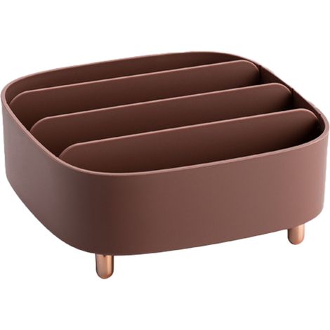 Organisateur De Maquillage - 4 Compartiments - Support Pour Palettes Et Accessoires De Beauté - Pour Salle De Bain Et Coiffeuse - 1 Pièce (1/5)