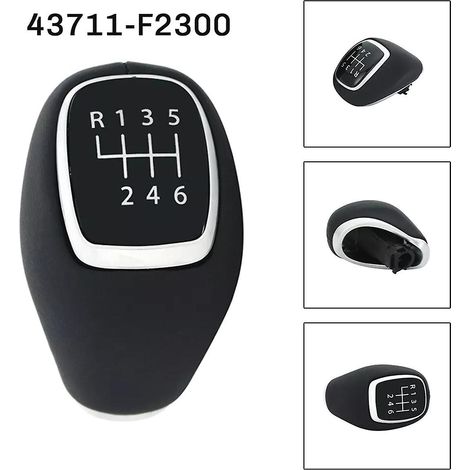 Pommeau de levier de vitesses à 6 rapports 3711F2300, 43711-F2300 pour BMW I30 Venue 2016-2019 (1/5)