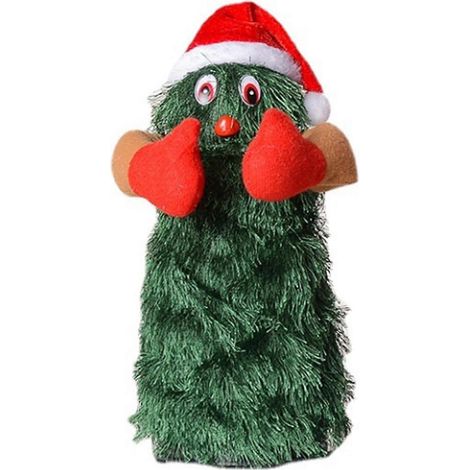 Sapin de Noël chantant et dansant – un adorable sapin de Noël en peluche électrique, rotatif et original, parfait pour les fêtes.