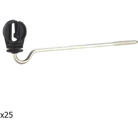 INSPOVET -Isolator fÐ©r Klebeband, 20 mm, Holzpfosten, 22 cm Anhngerkupplung, 25 Isolatoren -Tasche