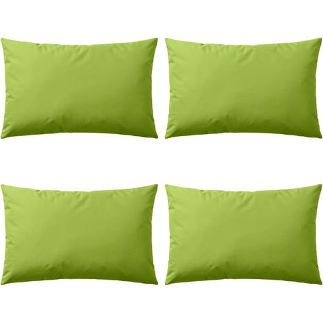 Cojines para exteriores 60x40 cm verde manzana 4 unidades vidaXL