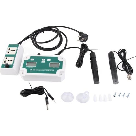 Medidor de Calidad del Agua WiFi, pH TDS y Temperatura, Conexión App, Enchufe EU 230V – Ideal para Piscina y Acuario (1/5)