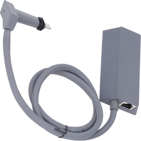 Adaptateur Ethernet universel V2 avec câble 10FT, boîtier rectangulaire en caoutchouc et cuivre, antenne parabolique, pour connexion réseau (1/5)