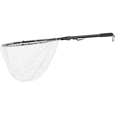 Épuisette de pêche pliable rapide, manche en alliage d'aluminium léger, portable pour la pêche à main (1/5)