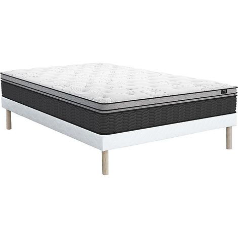 Set rete + materasso ibrido molle insacchettate e topper integrato sp. 35cm 140 x 190 cm - GAMIANI di YSMÉE (1/5)