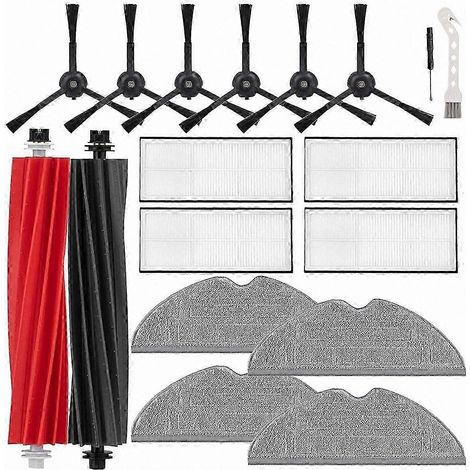 3-teiliges Ersatzteilset für Roborock S8, S8+ und S8 Pro Ultra Saugroboter, Filter und Seitenbürste, kompatibel mit Modellen der S8-Serie, austauschbares Wartungszubehör, Farbe: Schwarz, für den tägli (1/5)