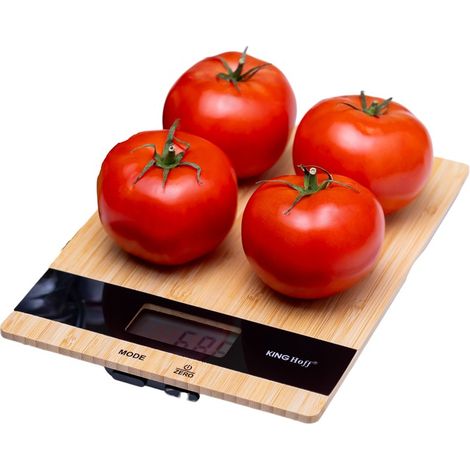 Bilancia da cucina elettronica in bambù PRECISA 1g / 5kg Digitale KING Hoff