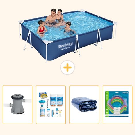Bestway Bestway Steel Pro Rectangulaire - 300x201x66 cm - 5-pièces S282 (1/5)