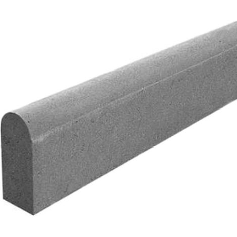 Bordillo de hormigón 100x20x8 cm. - Unidad - Semicírculo - Gris