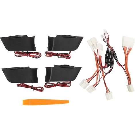 Luz LED interior para puerta, alto brillo, decoración robusta, luces de repuesto para Toyota RAV4, azul hielo. (1/5)