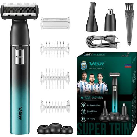 628 Tondeuse Intime Homme 3 en 1 Sans Fil, Tondeuse Partie Intime Homme (1/5)