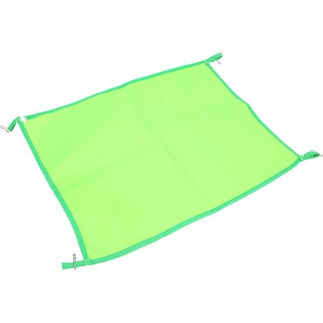 Hamac suspendu respirant et frais pour cage d'animal de compagnie, idéal pour chat, cochon d'Inde ou hamster. Vert, 49 x 60 cm. (1/5)