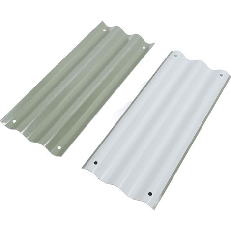 Kit de lit de jardin surélevé, bords stables et durables, boîte de jardinière en métal épais pour légumes, fleurs, Fruits, vert clair (1/5)