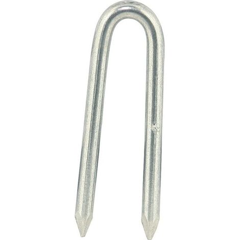 Pointes cambrette 12 x 20 mm, emballage 1 kg – clous en U en fer – Cambrette