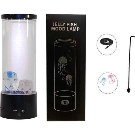 Quallen-Aquarium-Stimmungslampe LED-Nachtlicht, Geschenk für Mädchen und Kinder im Homeoffice