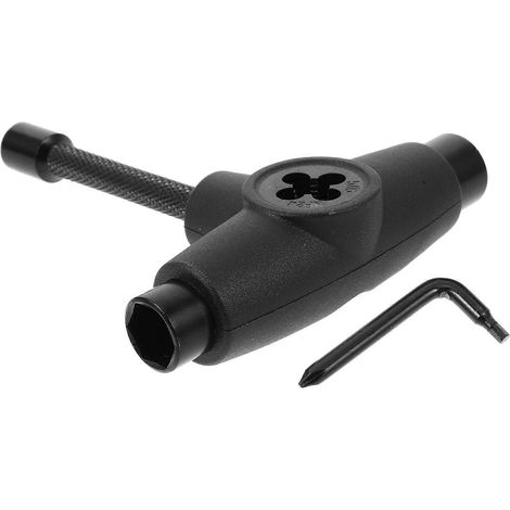 Clé à molette en forme de T pour skateboard, ensemble d'outils portables multifonctionnels pour skateboard (3 ensembles) (1/5)