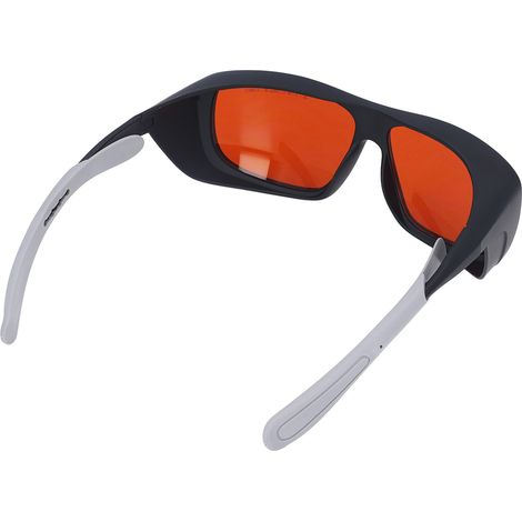 Laserschutzbrille 180–540 nm 750–1100 nm Schnelle Lichtreaktion PC Laserschutzbrille Schwarz (1/5)