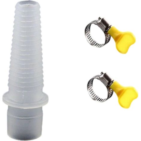 Tuyau de vidange de climatisation portable et étanche - Tuyau de rechange avec connecteur de serrage - Buse de sortie flexible (1/4)