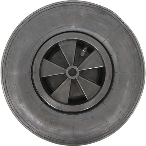 Roue en Caoutchouc 3,5 x 6 (brouette 91826), Blackone (1/4)