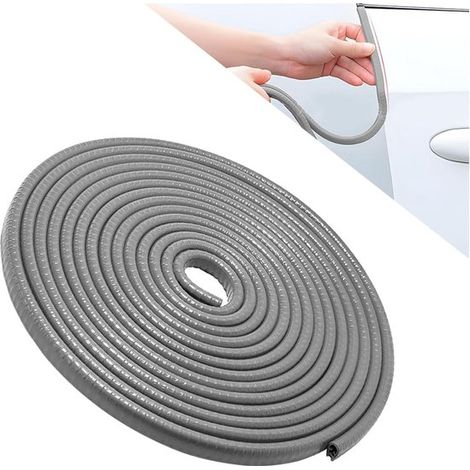 Joint de protection pour portière, joint d'étanchéité en caoutchouc pour le bord du véhicule, profilé en caoutchouc en forme de U pour l'étanchéité de la vitre latérale, compatible avec les modèles. (1/5)