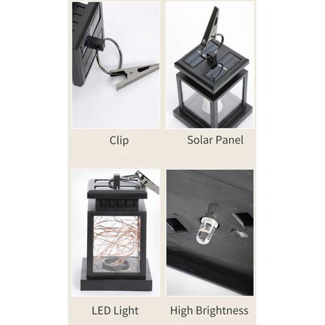 Led Solaire Lumieres Lampes De Jardin Lanterne Suspendue Forme Etoilee Bougie Lampe Led Pathway Walkway Jardinet Eclairage Exterieur Lampe Etanche Paysage (1/3)