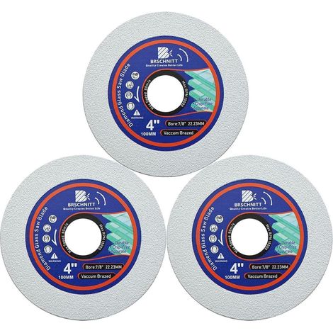 Diamanttrennscheibe 105mm für Glas, Fliesen, Porzellan, Jade - 3 Stück (1/5)