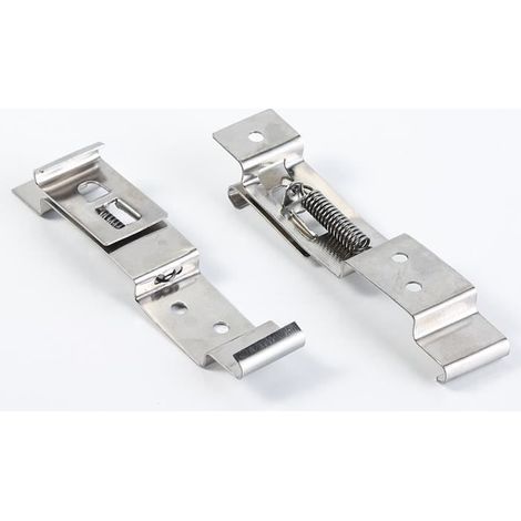 2X Clips de Plaque Immatriculation de Remorque / Support en Acier Inoxydable à Ressort de Support Paire TR112-Ywey (1/5)