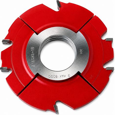 LEMAN Fraise Feuillure Extensible HM D. 160 Ep. 15 a 30 mm 90371605013, Alesage 50 mm, Garantie 2 ans (1/5)