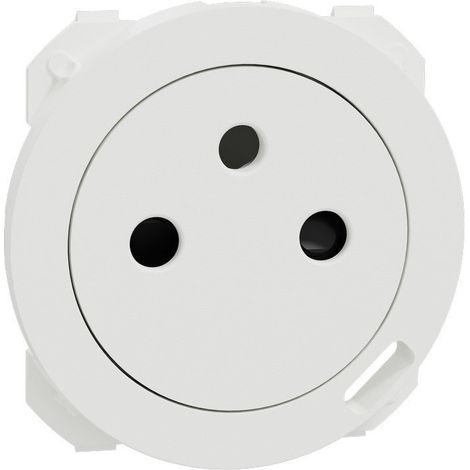 Enjoliveur noir prise avec chargeur Odace (S929040) (1/3)