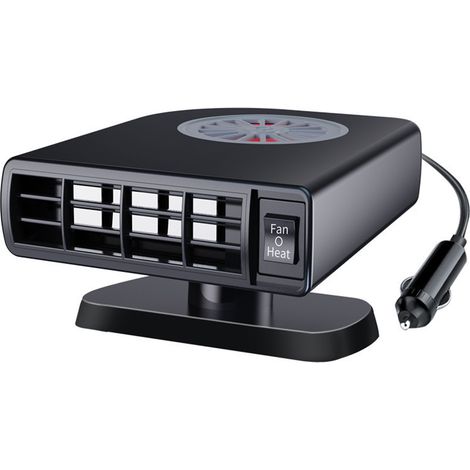 Dégivreur Anti-buée - Chauffage Refroidissement 2 en 1 - 24 V - Pour Camions et Véhicules Professionnels - Portable Prise Allume-Cigare - 1 Pièce