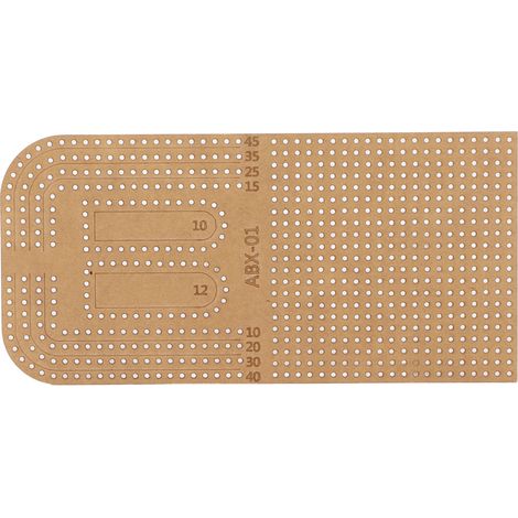 Gabarit acrylique transparent à monter soi-même, règle de découpe, pochoir, outil de découpe avec couche protectrice pour loisirs créatifs (1/5)