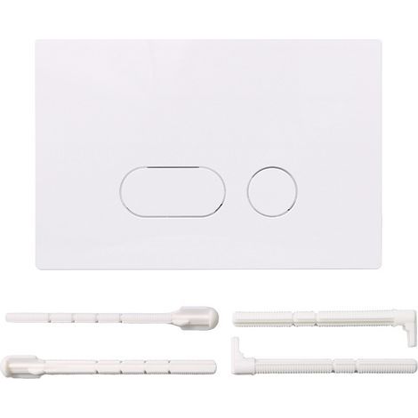 Panneau de Réservoir d'Eau Dissimulé, Compatible avec la Série Sigma, Conception à Double Bouton pour Économiser l'Eau, Style Minimaliste Moderne, Blanc (1/5)