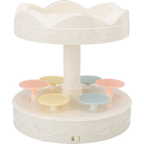 Présentoir à desserts rotatif automatique à double étage pour cupcakes (1/5)