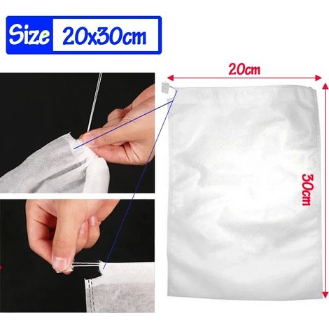 (20 x 30 cm (ficelle), 20 pièces) Sacs de culture pour plantes, sacs de protection pour fruits et légumes en tissu non tissé pour raisins, pommes, pochettes en filet, accessoires et outils de jardinag (1/4)