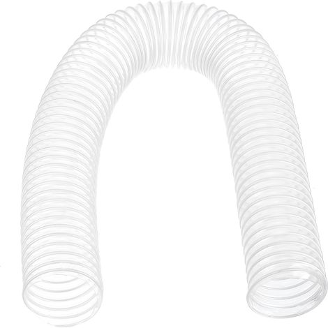 PVC Flexible Aspirateur Nettoyant Tuyau, 65mm ID 1m Longueur Poussière Collection Tuyau Utilisation avec Poussière Collecteurs pour Industriel Travail Bois Nettoyant, Blanc (1/5)