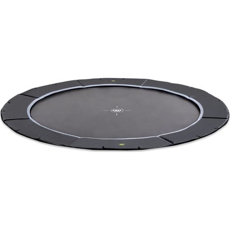 Trampoline enterré au niveau du sol EXIT Dynamic sports ø427cm - noir (1/5)