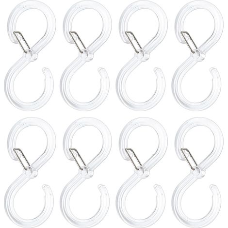 Ganci trasparenti, ganci appendiabiti da parete, ganci trasparenti impermeabili portatili, adatti per appendere cappelli (trasparenti). (1/2)