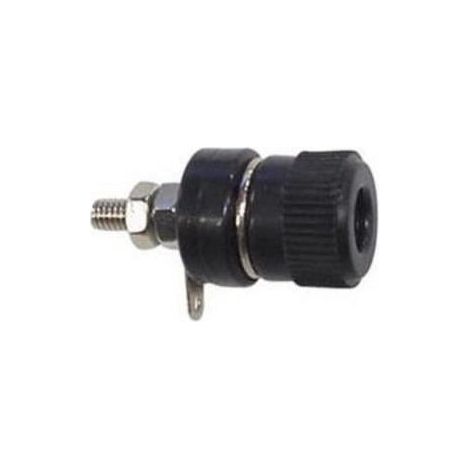 Douille 4mm nickelee noire alimentation electrique