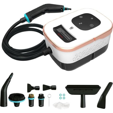 Nettoyeurs Vapeur éLectriques, Portable Nettoyeur Vapeur Pour Canapé Vitre Maison Nettoyeur Vaporisateur Appareil Vapeur a Main, 6 Niveaux,1500w (1/5)