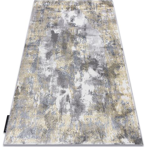 Tappeto DE LUXE moderno 6754 Ornamento vintage - Structural crema / oro yellow 140x190 cm