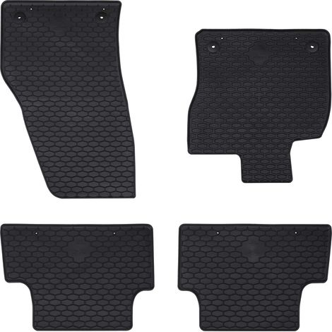 Car Mat 4 pcs Black suitable for T-ROC Cabrio 2019- Rubber vidaXL