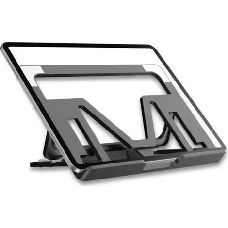 Verstellbarer und tragbarer Universal-Laptopständer, Laptop-Kühlpad, faltbarer Tablet-Ständer – Schwarz