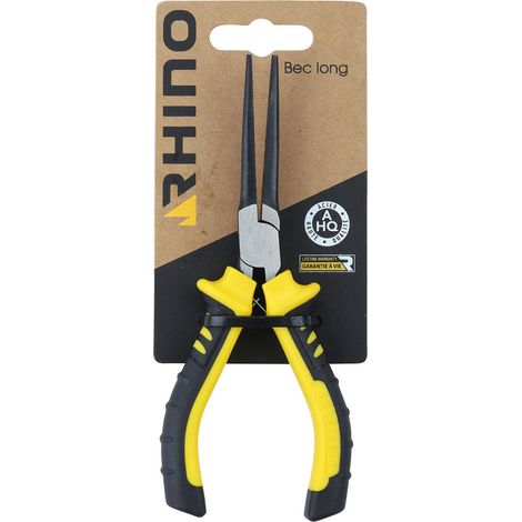 Mini pince à bec long 150 mm - Fabriqué en Acier - Idéal pour du travail dans des petits espaces - Longueur 150 mm - Manche ergonomique (1/5)