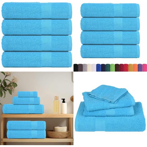 vidaXL Badetücher 4 Stk. Türkis 100x150 cm 360 g/m² 100% Baumwolle (1/5)